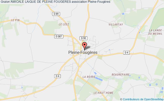 plan association Amicale Laique De Pleine Fougeres Pleine-Fougères