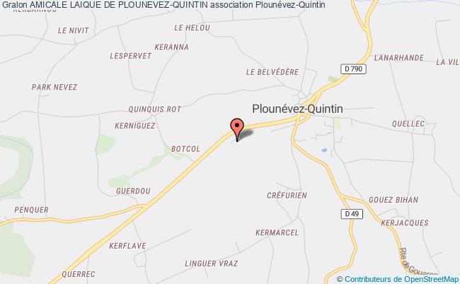 plan association Amicale Laique De Plounevez-quintin Plounévez-Quintin