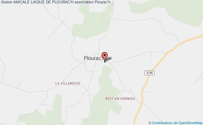 plan association Amicale Laique De Plourac'h Plourac'h