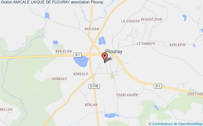 plan association Amicale Laique De Plouray Plouray