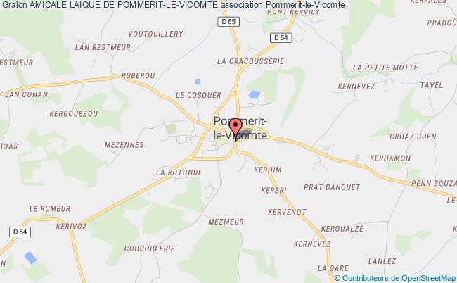 plan association Amicale Laique De Pommerit-le-vicomte Pommerit-le-Vicomte
