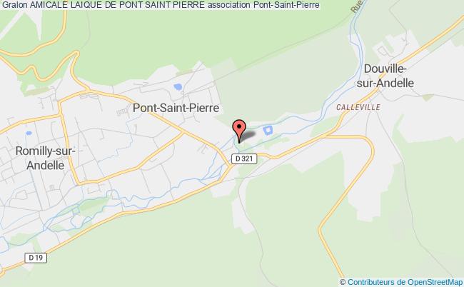 plan association Amicale Laique De Pont Saint Pierre Pont-Saint-Pierre