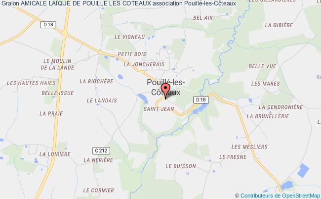 plan association Amicale LaÏque De Pouille Les Coteaux Pouillé-les-Côteaux