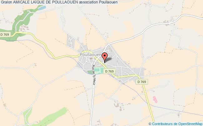 plan association Amicale LaÏque De Poullaouen Poullaouen