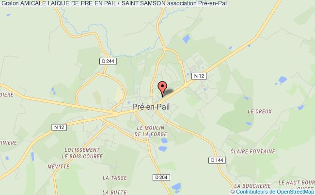 plan association Amicale Laique De Pre En Pail / Saint Samson Pré-en-Pail