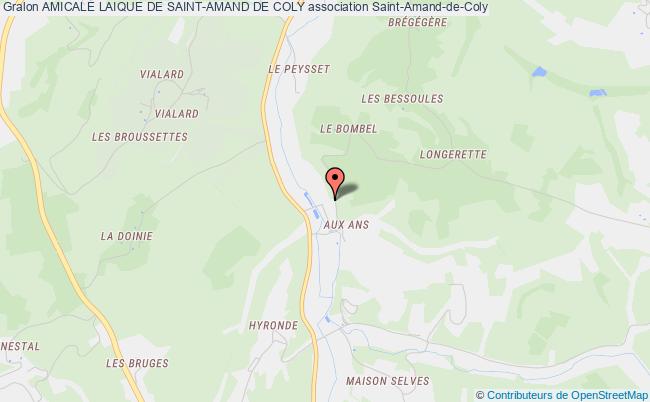 plan association Amicale Laique De Saint-amand De Coly Saint-Amand-de-Coly