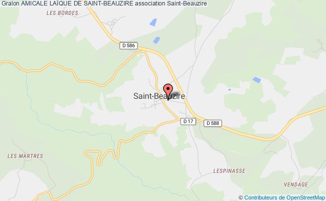 plan association Amicale LaÏque De Saint-beauzire Saint-Beauzire