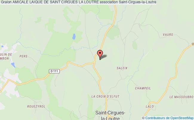 plan association Amicale Laique De Saint Cirgues La Loutre Saint-Cirgues-la-Loutre