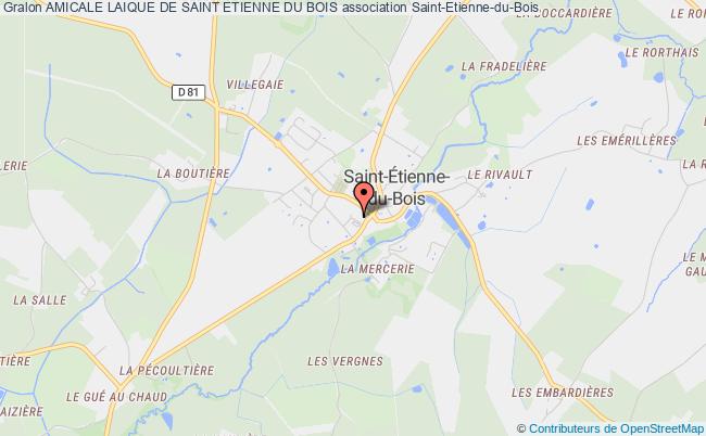 plan association Amicale Laique De Saint Etienne Du Bois Saint-Étienne-du-Bois