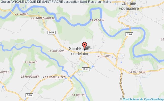 plan association Amicale Laique De Saint Fiacre Saint-Fiacre-sur-Maine