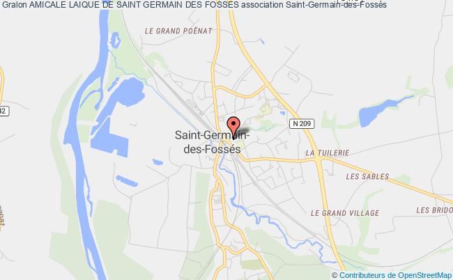 plan association Amicale Laique De Saint Germain Des Fosses Saint-Germain-des-Fossés
