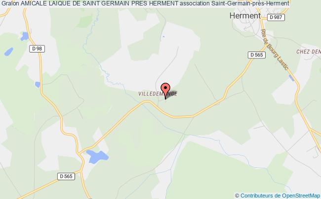 plan association Amicale Laique De Saint Germain Pres Herment Saint-Germain-près-Herment
