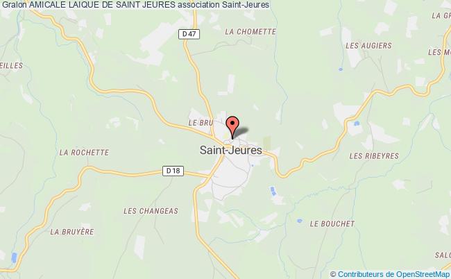 plan association Amicale Laique De Saint Jeures Saint-Jeures