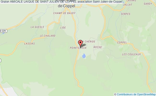 plan association Amicale Laique De Saint Julien De Coppel Saint-Julien-de-Coppel