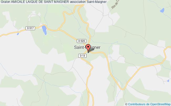 plan association Amicale Laique De Saint Maigner Saint-Maigner