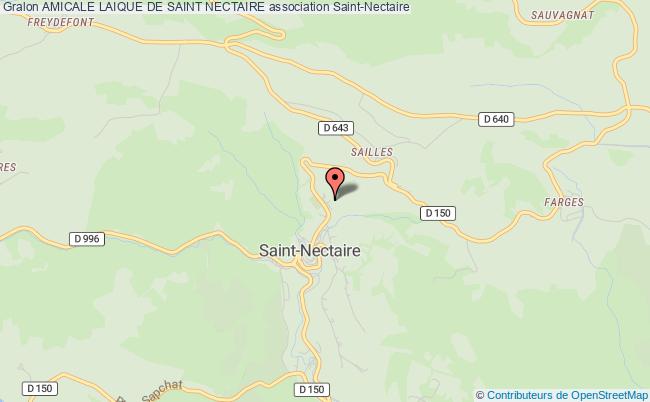 plan association Amicale Laique De Saint Nectaire Saint-Nectaire