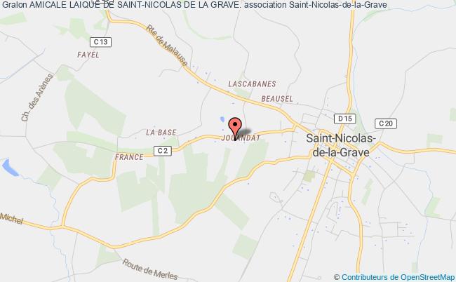 plan association Amicale Laique De Saint-nicolas De La Grave. Saint-Nicolas-de-la-Grave