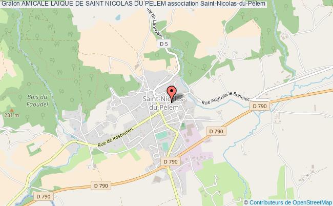 plan association Amicale Laique De Saint Nicolas Du Pelem Saint-Nicolas-du-Pélem