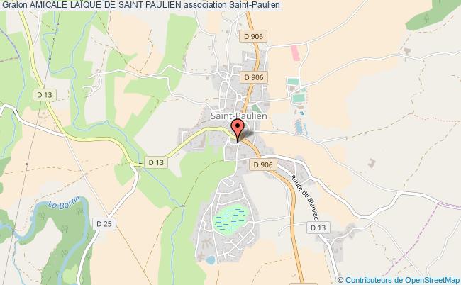 plan association Amicale LaÏque De Saint Paulien Saint-Paulien
