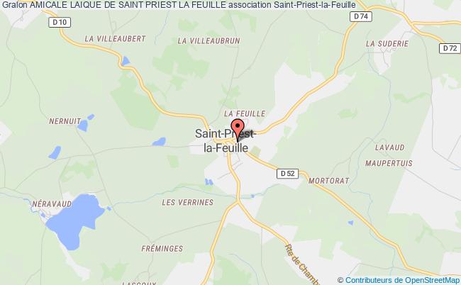 plan association Amicale Laique De Saint Priest La Feuille Saint-Priest-la-Feuille