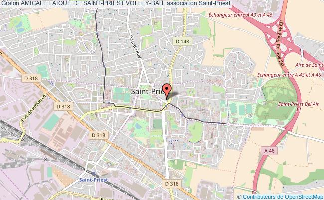 plan association Amicale LaÏque De Saint-priest Volley-ball Saint-Priest