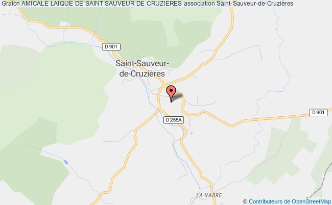 plan association Amicale Laique De Saint Sauveur De Cruzieres Saint-Sauveur-de-Cruzières