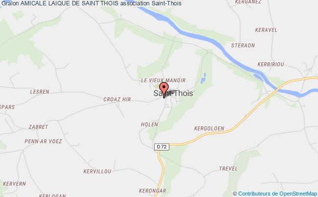 plan association Amicale Laique De Saint Thois Saint-Thois