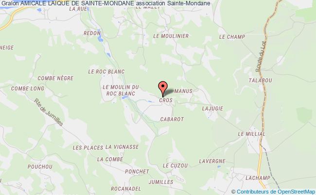 plan association Amicale Laique De Sainte-mondane Sainte-Mondane