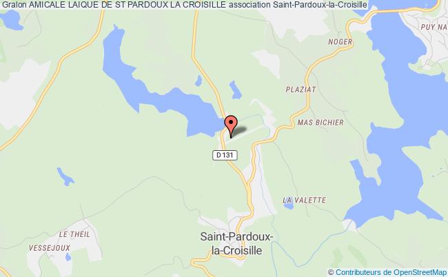 plan association Amicale Laique De St Pardoux La Croisille Saint-Pardoux-la-Croisille