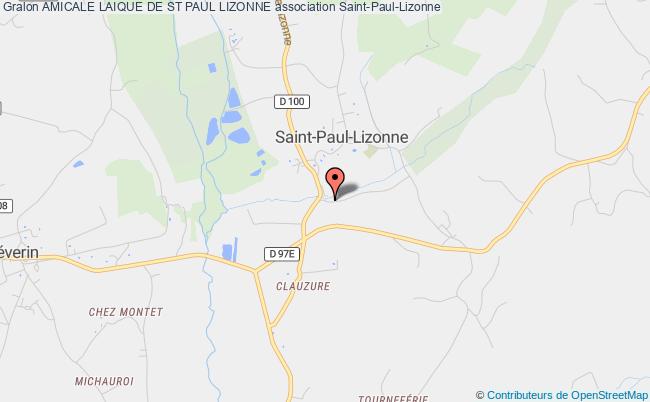 plan association Amicale Laique De St Paul Lizonne Saint-Paul-Lizonne