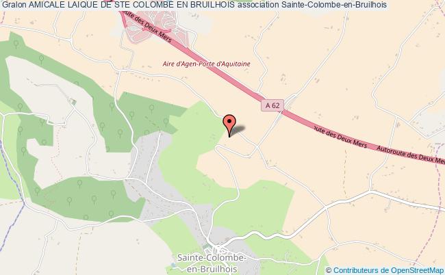 plan association Amicale Laique De Ste Colombe En Bruilhois Sainte-Colombe-en-Bruilhois