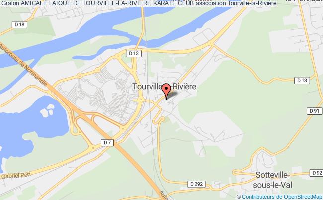 plan association Amicale LaÏque De Tourville-la-riviÈre KaratÉ Club Tourville-la-Rivière