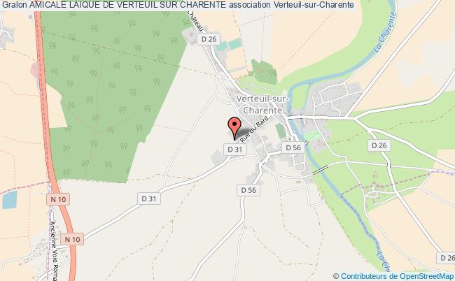 plan association Amicale Laique De Verteuil Sur Charente Verteuil-sur-Charente