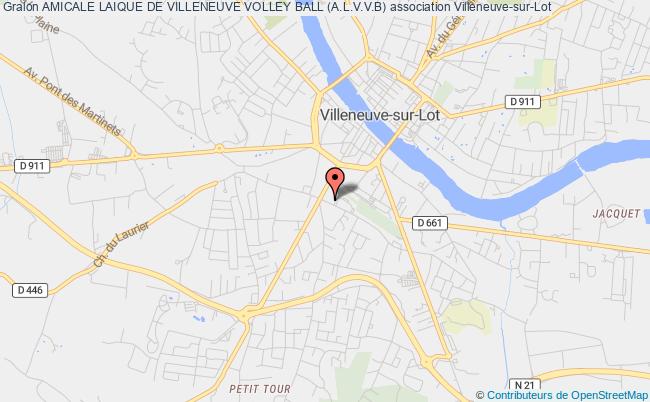 plan association Amicale Laique De Villeneuve Volley Ball (a.l.v.v.b) Villeneuve-sur-Lot