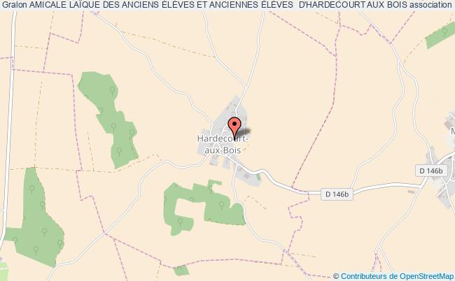 plan association Amicale LaÏque Des Anciens ÉlÈves Et Anciennes ÉlÈves  D'hardecourt Aux Bois Hardecourt-aux-Bois