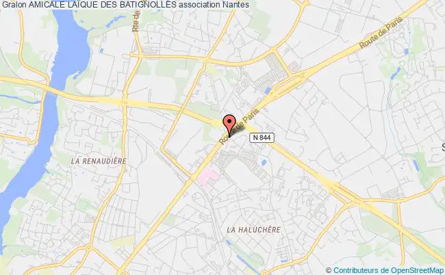 plan association Amicale LaÏque Des Batignolles Nantes