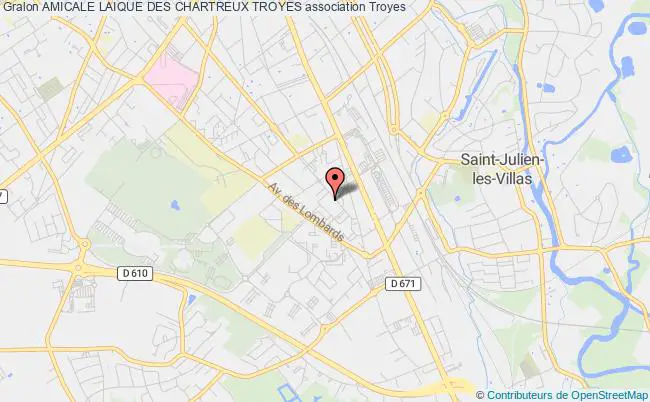 plan association Amicale Laique Des Chartreux Troyes Troyes