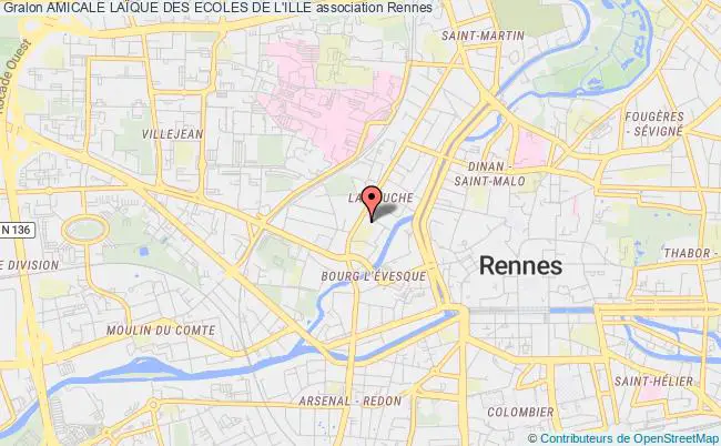 plan association Amicale LaÏque Des Ecoles De L'ille Rennes