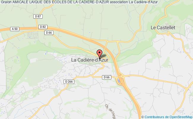 plan association Amicale Laique Des Ecoles De La Cadiere-d Azur La Cadière-d'Azur