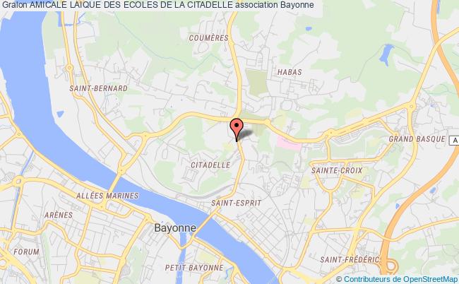 plan association Amicale Laique Des Ecoles De La Citadelle Bayonne