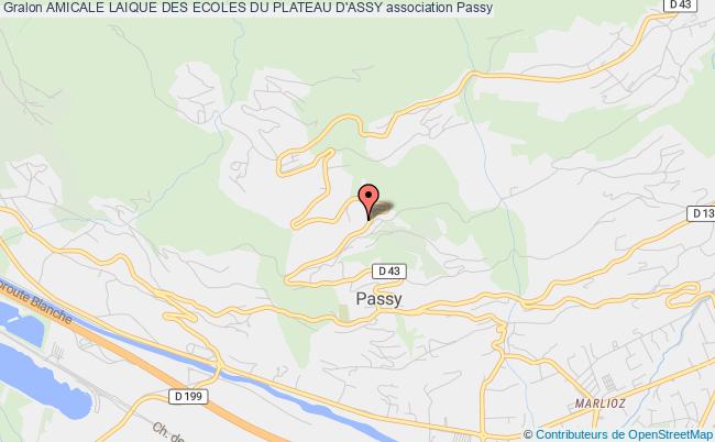 plan association Amicale Laique Des Ecoles Du Plateau D'assy Passy