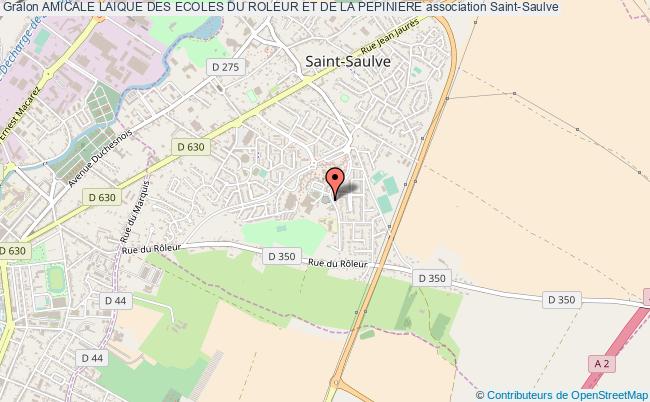 plan association Amicale Laique Des Ecoles Du Roleur Et De La Pepiniere Saint-Saulve