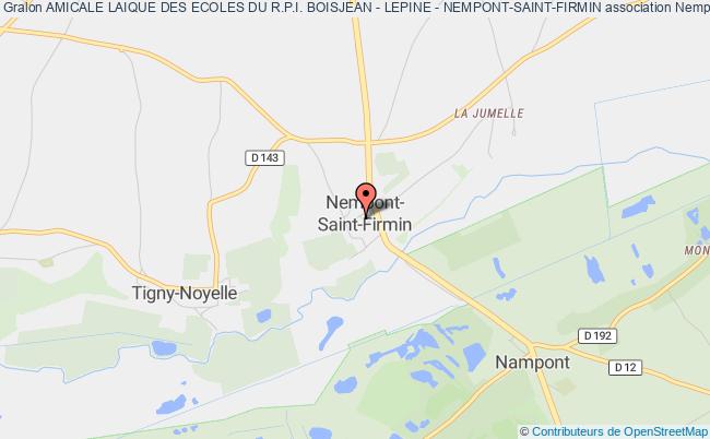plan association Amicale Laique Des Ecoles Du R.p.i. Boisjean - Lepine - Nempont-saint-firmin Nempont-Saint-Firmin