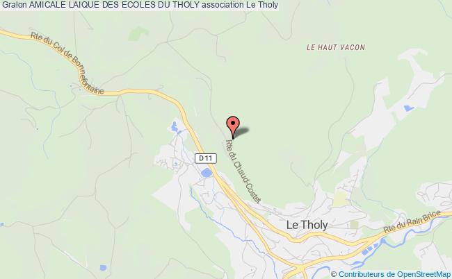 plan association Amicale Laique Des Ecoles Du Tholy Le Tholy