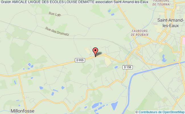 plan association Amicale Laique Des Ecoles Louise Dematte Saint-Amand-les-Eaux