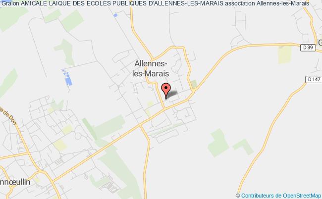 plan association Amicale Laique Des Ecoles Publiques D'allennes-les-marais Allennes-les-Marais