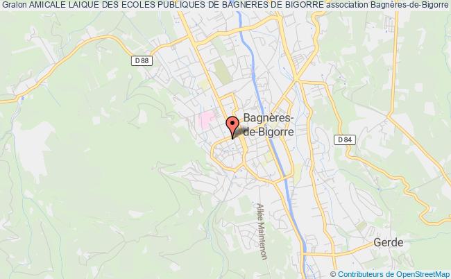 plan association Amicale Laique Des Ecoles Publiques De Bagneres De Bigorre Bagnères-de-Bigorre