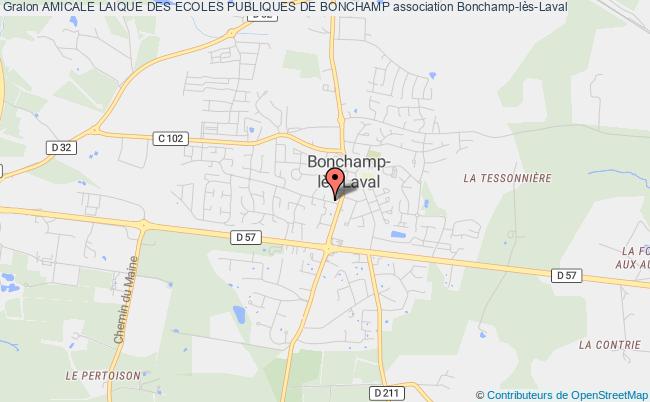 plan association Amicale Laique Des Ecoles Publiques De Bonchamp Bonchamp-lès-Laval