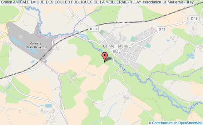 plan association Amicale Laique Des Ecoles Publiques De La Meilleraie-tillay La    Meilleraie-Tillay