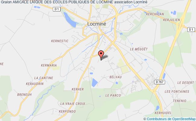 plan association Amicale Laique Des Ecoles Publiques De Locmine Locminé